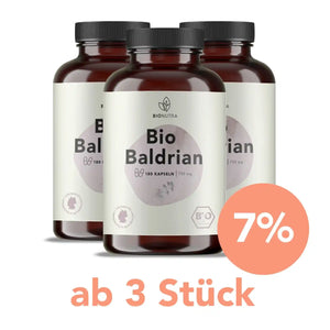 Baldrian Kapseln-3er-Vorratspackung à 270 Stück mit 7 % Rabatt ab 3 Stück, vegan und hochdosiert