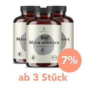 bio schwarze maca Kapseln – 3er-Vorratspackung à 270 Stück mit 7 % Rabatt ab 3 Stück, vegan und hochdosiert