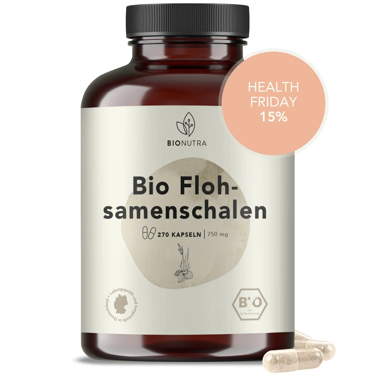 Bio Flohsamenschalen Kapseln