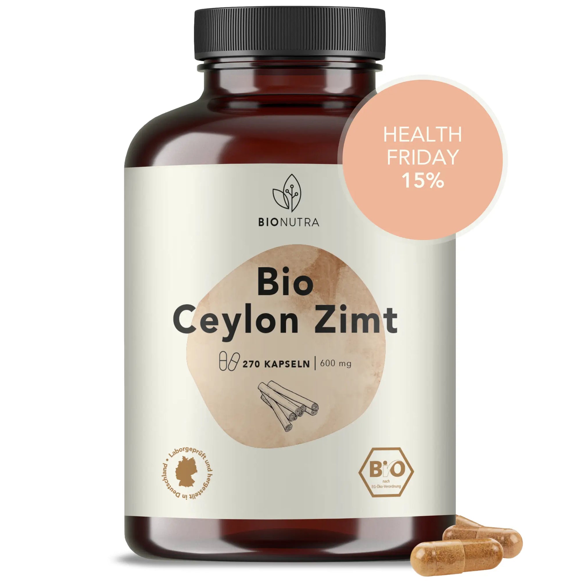 Bio Ceylon Zimt Kapseln