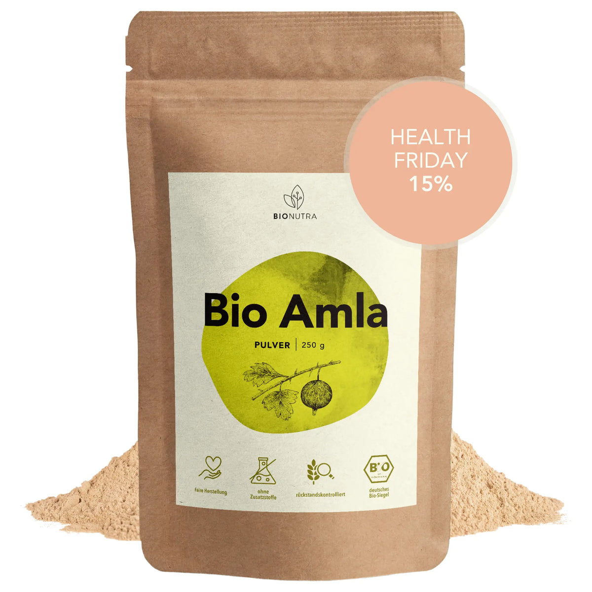 Bio Amla Pulver, faire Produktion aus Sri Lanka
