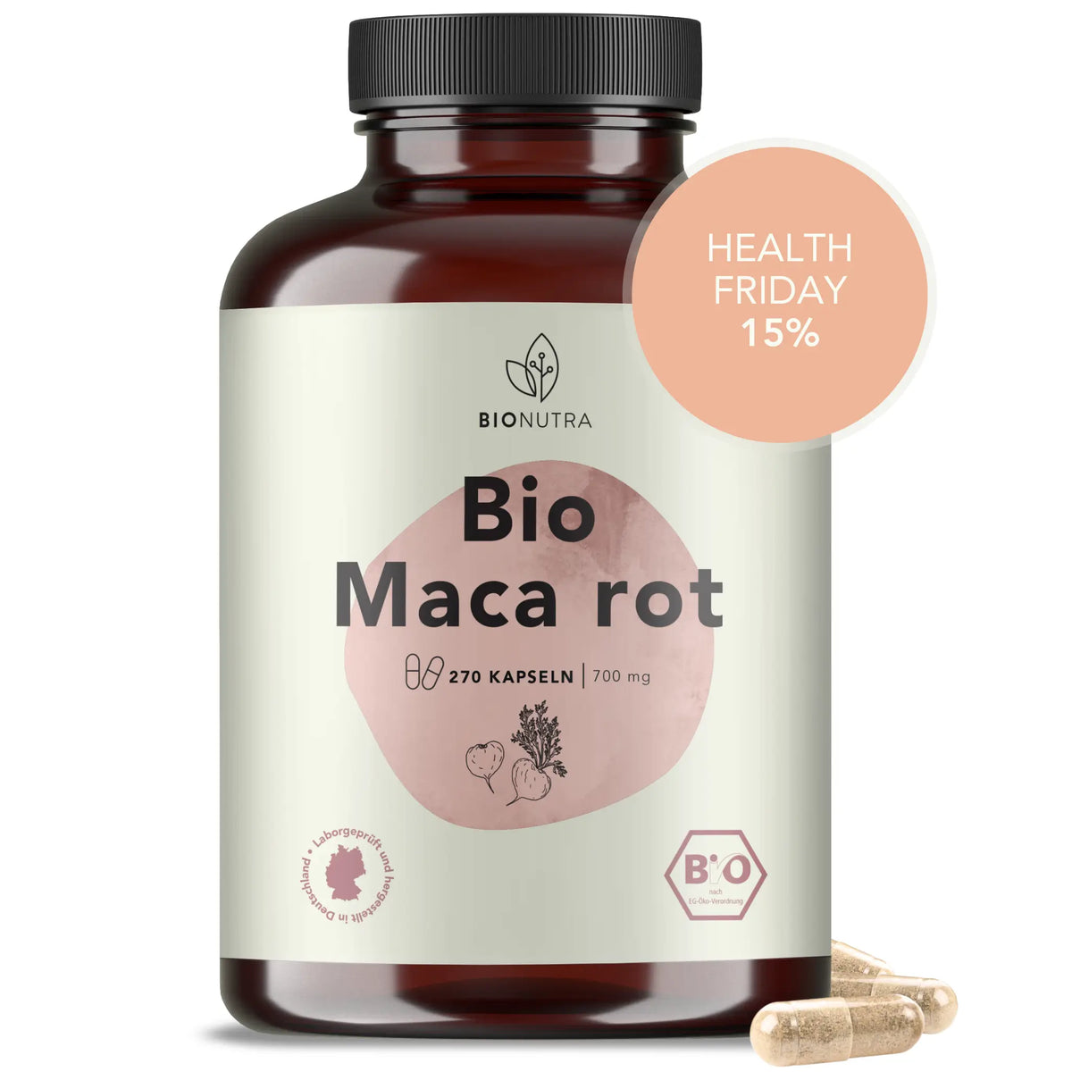 Bio Rote Maca Kapseln