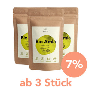 bio amla pulver – 3er-Vorratspackung à 250 g mit 7 % Rabatt ab 3 Stück, vegan und Ohne Zusatzstoffe
