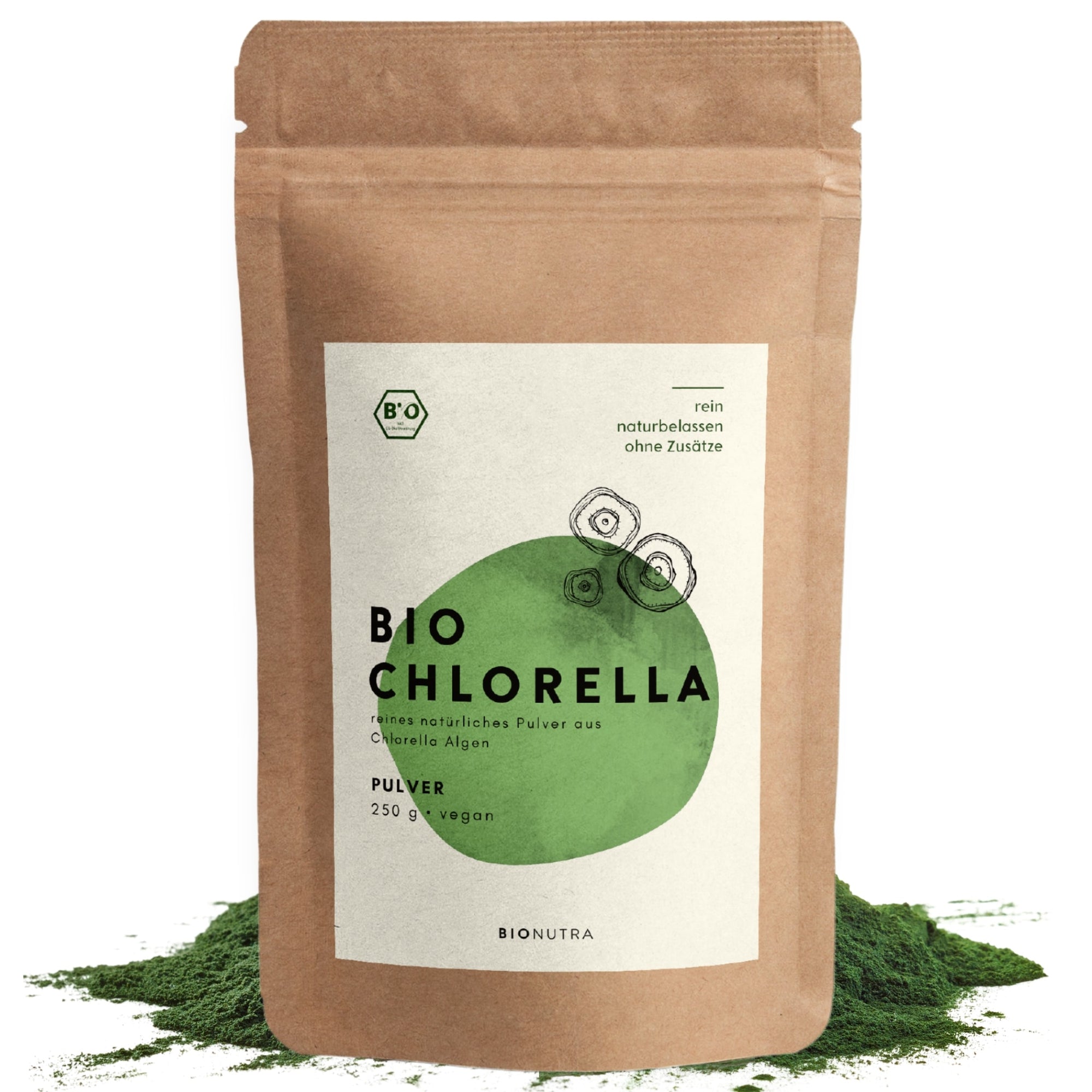 Bio Chlorella Pulver, 250 g