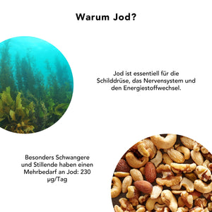 Bio Kelp Tabletten 200mg, 150ug Jod, jod ist essentiall für die Schilddrüse, das Nervensystem und den Energiestoffwechsel