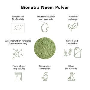 Bio Neem Pulver 250g_vegan_ohnezusatzstoffe_gluten, laktosefrei