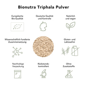 Bio Triphala Pulver 250g vegan_ohnezusatzstoffe_gluten, laktosefrei