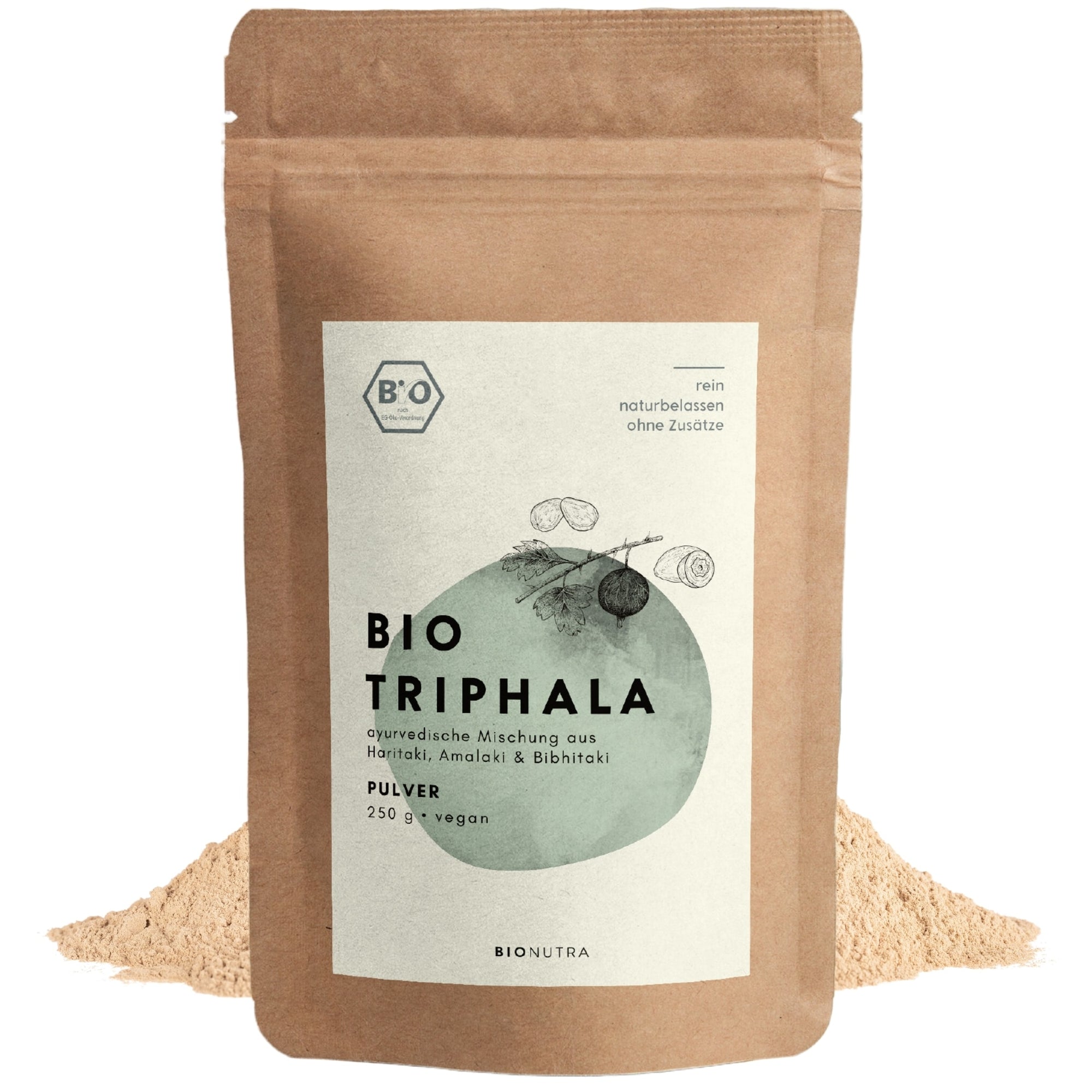 Bio Triphala-Pulver, faire Produktion aus Sri Lanka