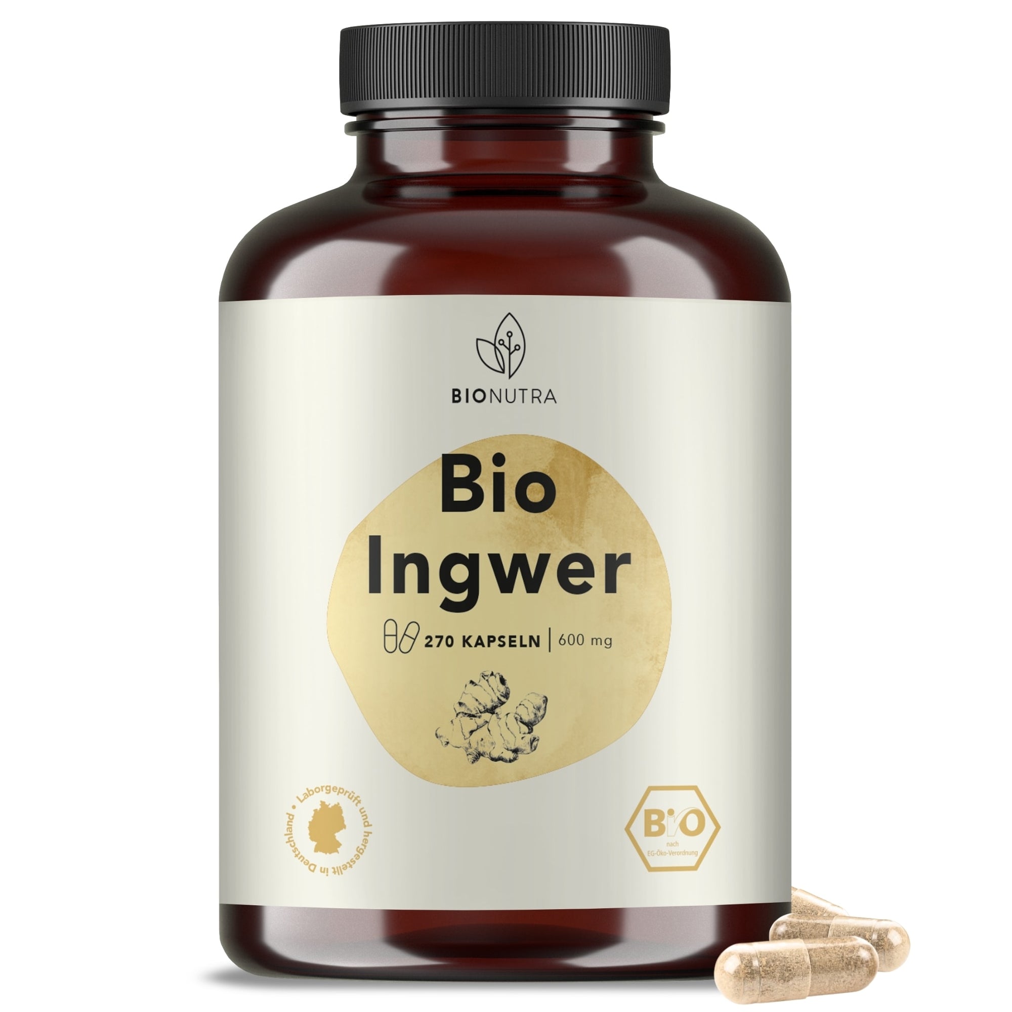 Bio Ingwer Kapseln,600 mg