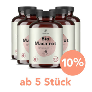 Bio Maca rot Kapseln 750mg 5er set