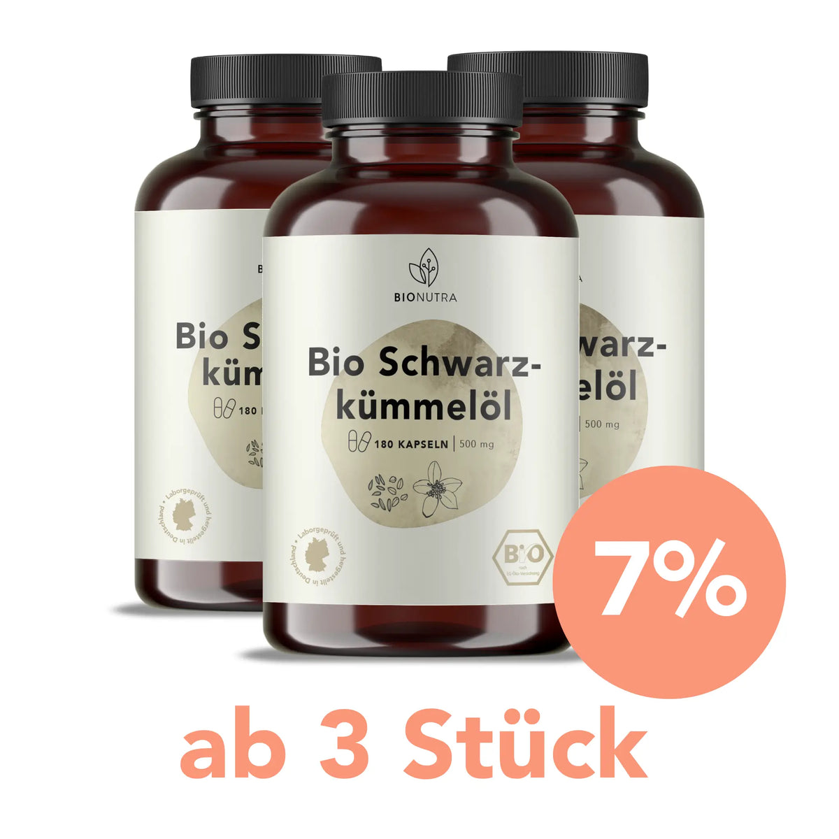 Schwarzkümmelöl_Kapseln-3er-Vorratspackung à 180 Stück mit 7 % Rabatt ab 3 Stück, vegan und hochdosiert

