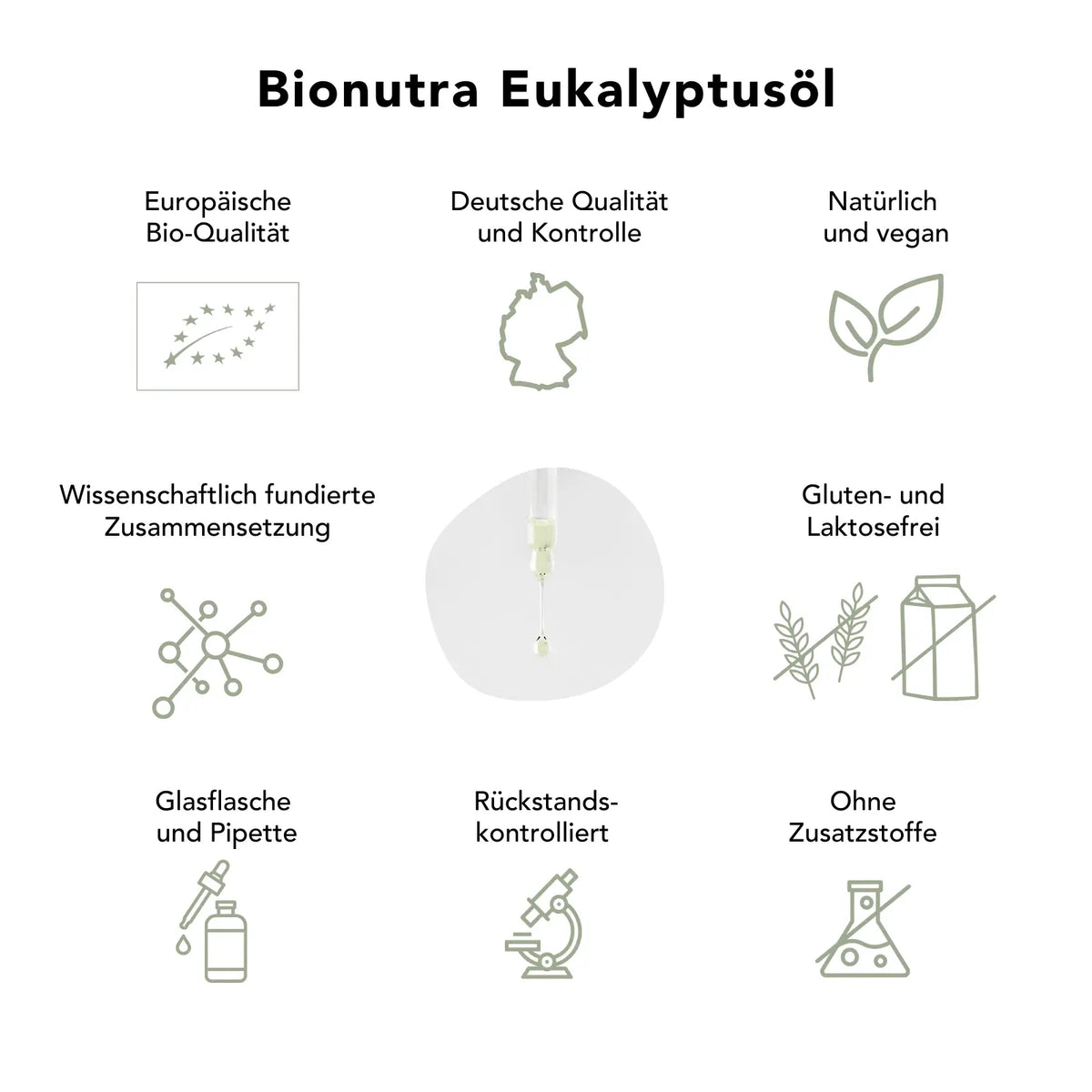 Bio Eukalyptus oel 50ml_bio, vegan, ohnezusatzstoffe, Lebensmittelqualitaet