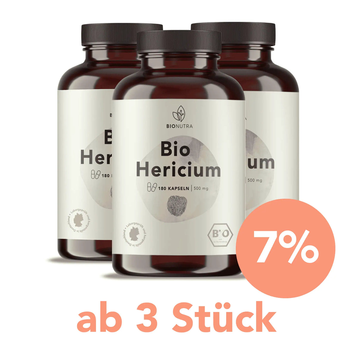 Hericium kapseln 3er 
Hericium kapseln-3er-Vorratspackung à 180 Stück mit 7 % Rabatt ab 3 Stück, vegan und hochdosiert