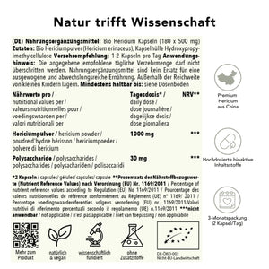 Hericium_kapseln_Etikett bionutra