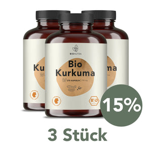 Organic turmeric capsules with black pepper 