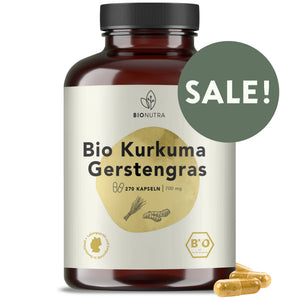 Organic Turmeric Barley Grass Capsules 