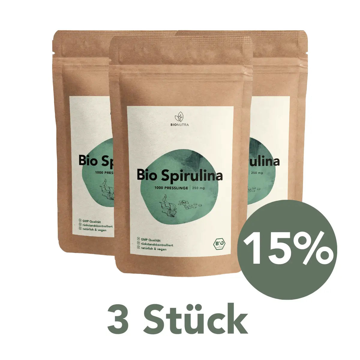 Organic Spirulina tablets / pellets 