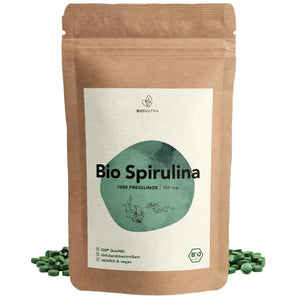 Spirulina Presslinge – 250 g veganes algen presslinge im umweltfreundlichen Beutel, ohne Zusatzstoffe