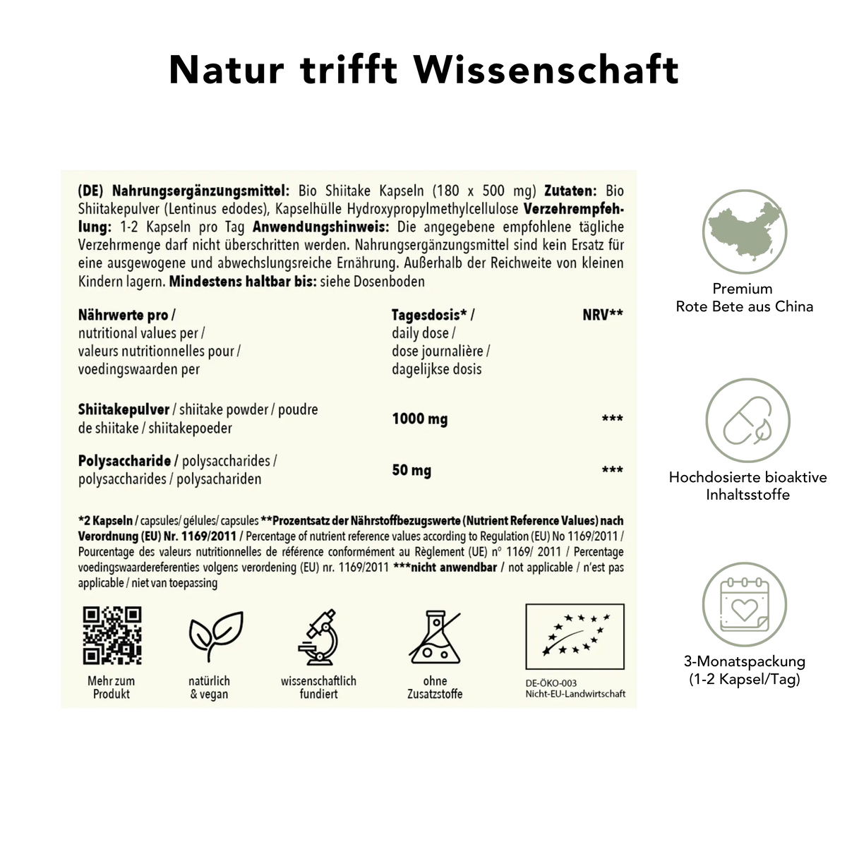 Bio Shiitake Kapseln